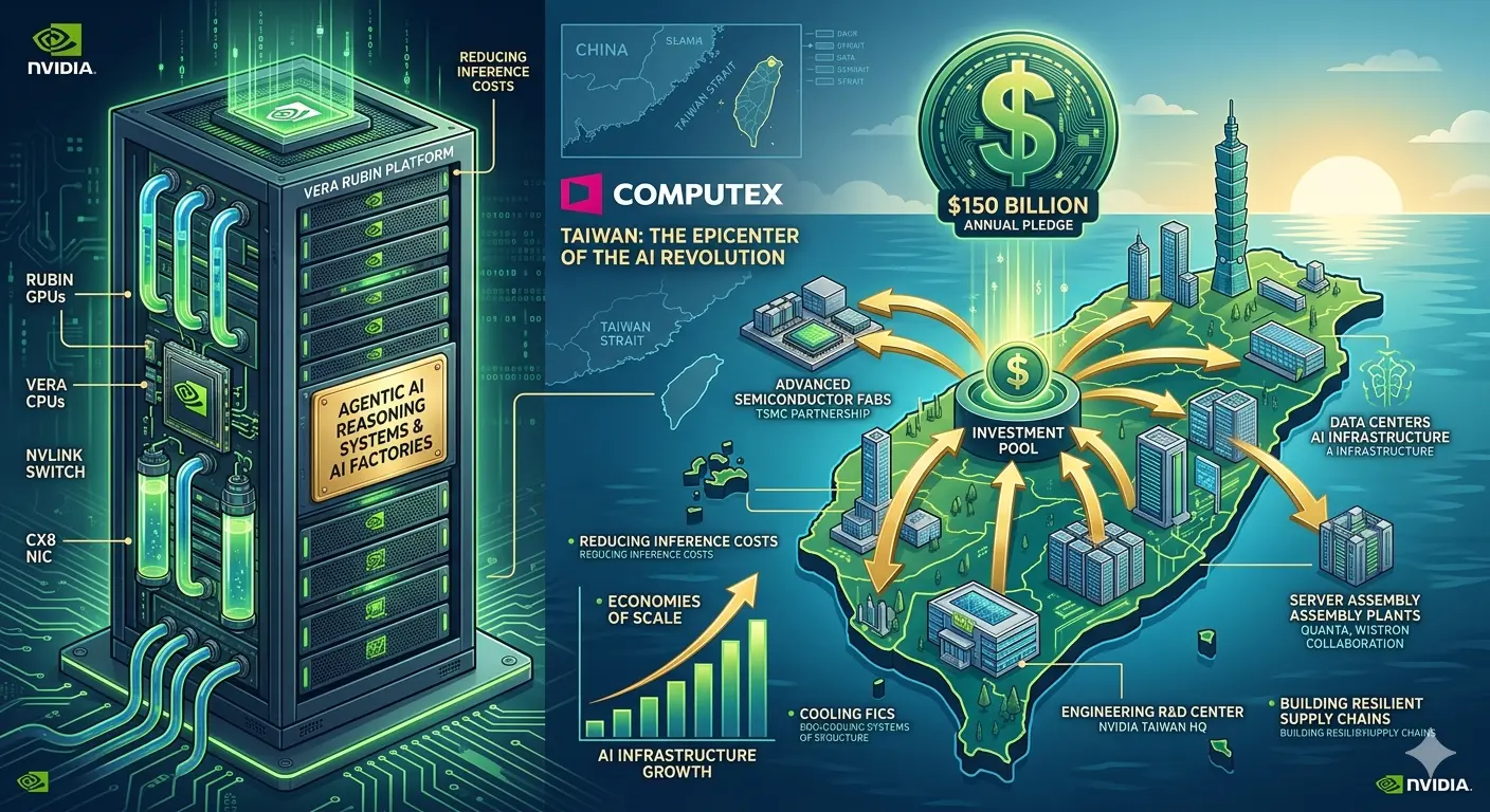 Computex 2026 Warm-up: Nvidia’s $150B Taiwan Infrastructure Pledge and Vera Rubin Chip